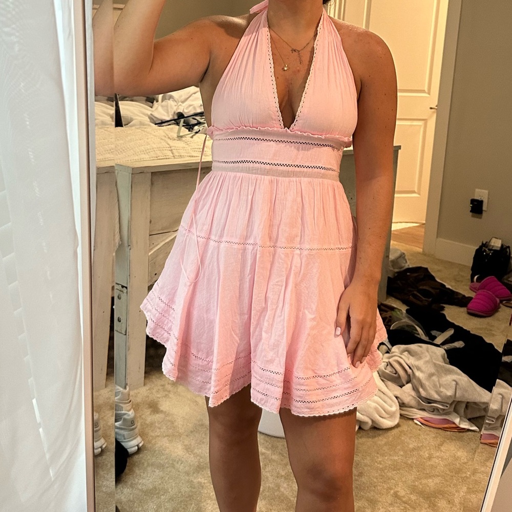 Pink sun dresses